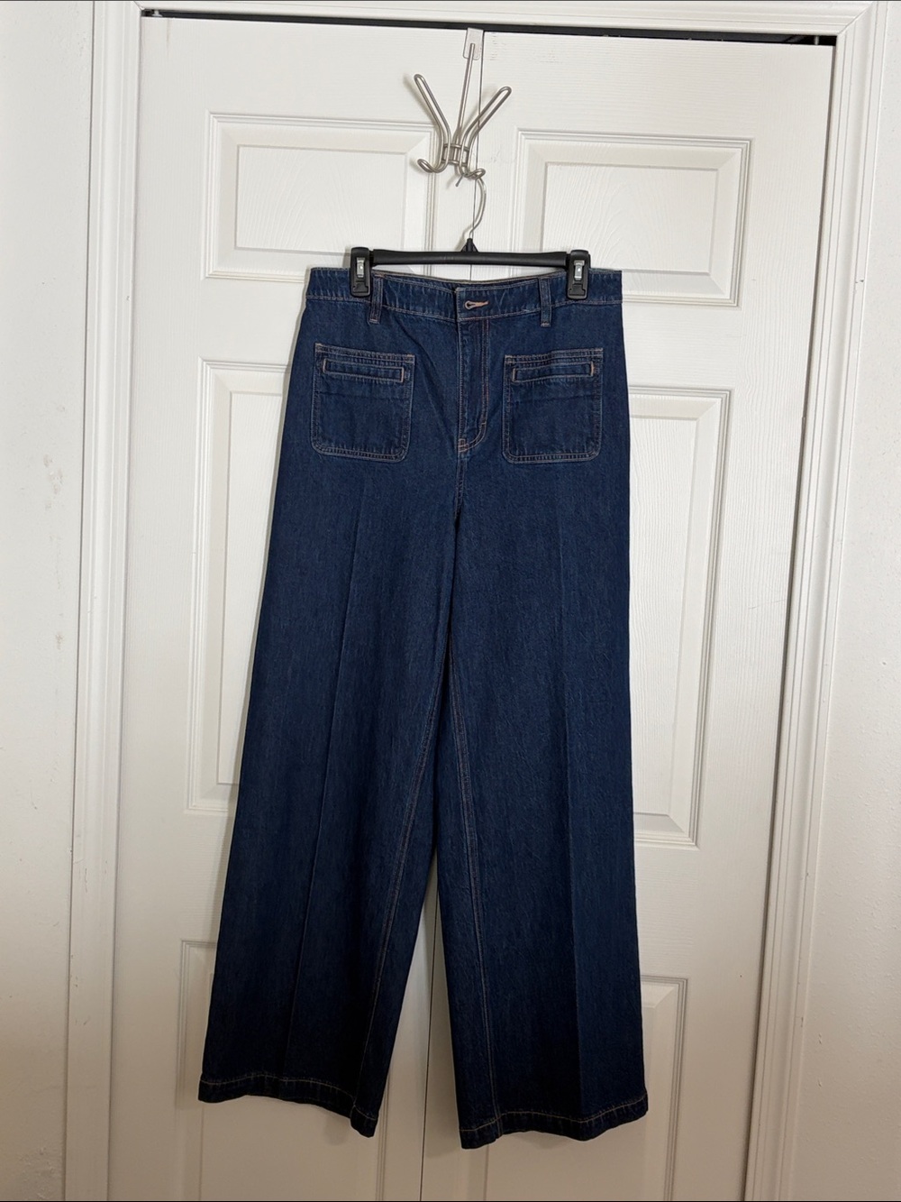 On 34th Wide Leg Dark Blue Women's Jeans